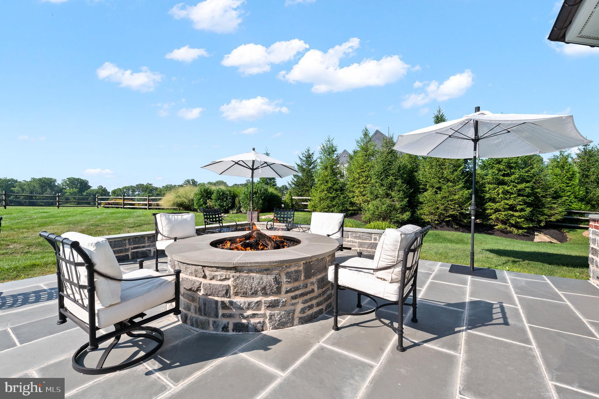 4 Ayrshire Drive Villanova, PA 19085 - Photo 12 of 96 Firepit - unobstructed view of "the big house"