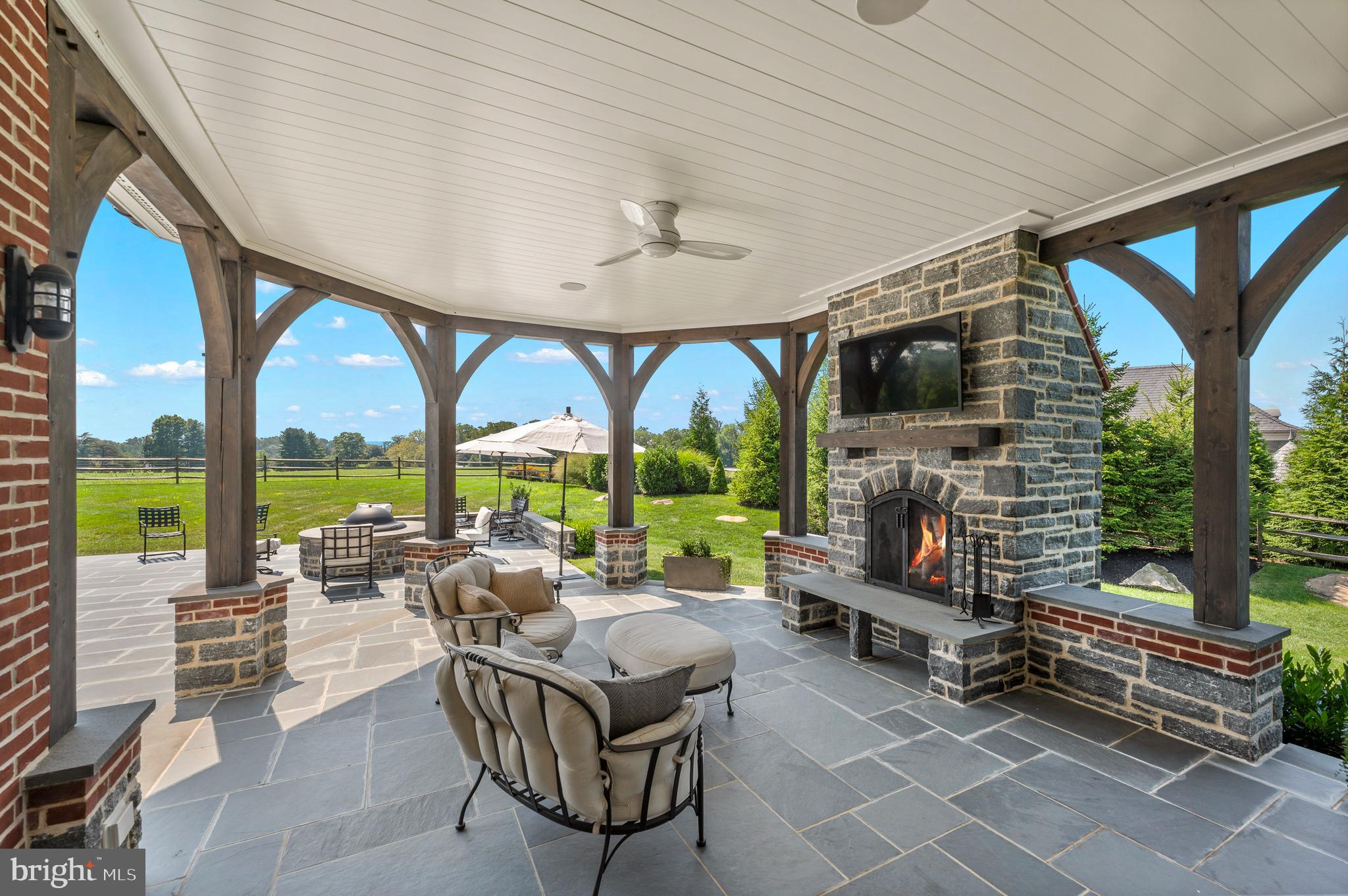 4 Ayrshire Drive Villanova, PA 19085 - Photo 13 of 96 Covered porch looking towards "big house"