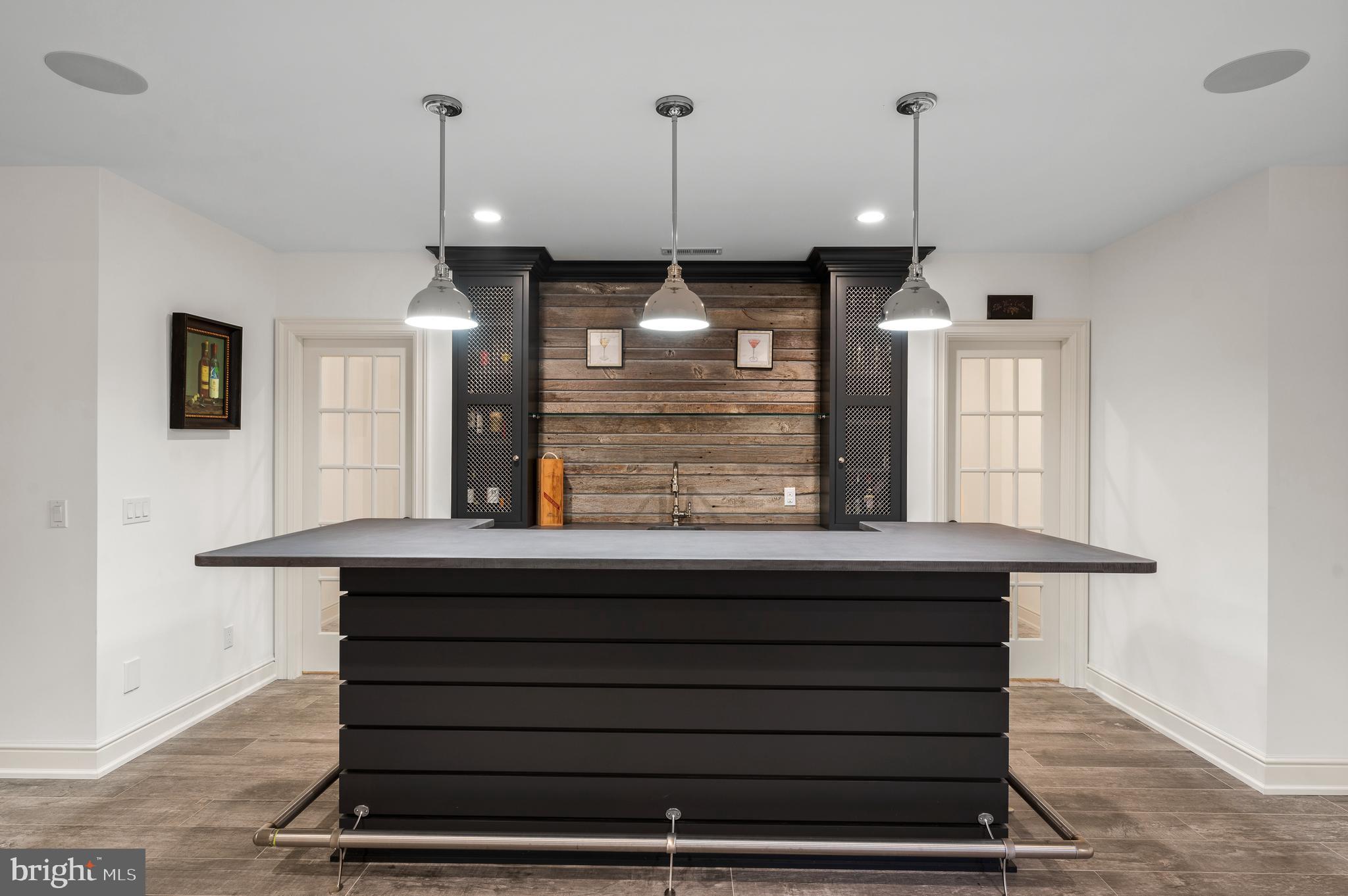 4 Ayrshire Drive Villanova, PA 19085 - Photo 67 of 96 Bar - custom Kountry Kraft w/ concrete countertop