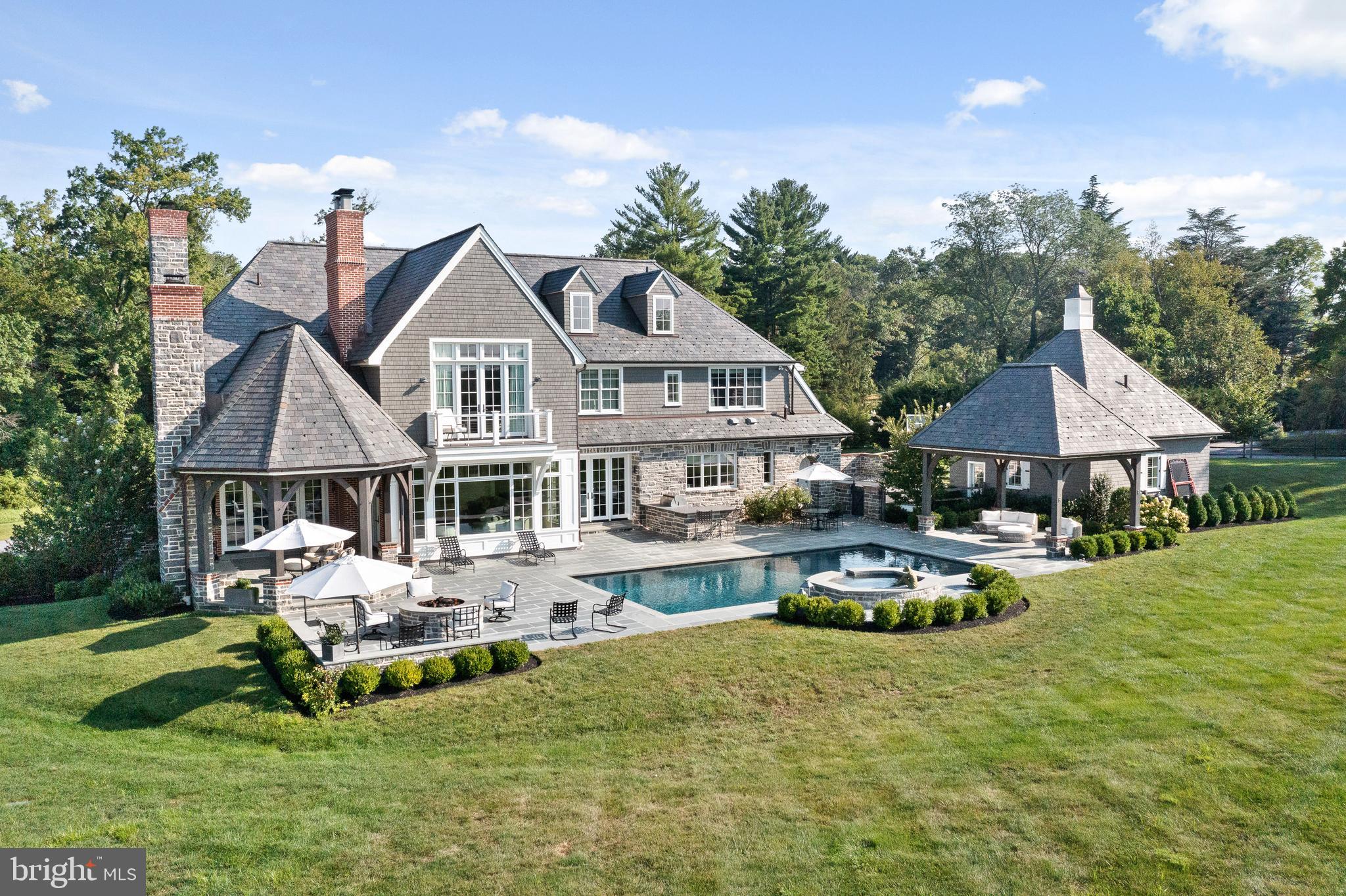 4 Ayrshire Drive Villanova, PA 19085 - Photo 86 of 96 Drone rear