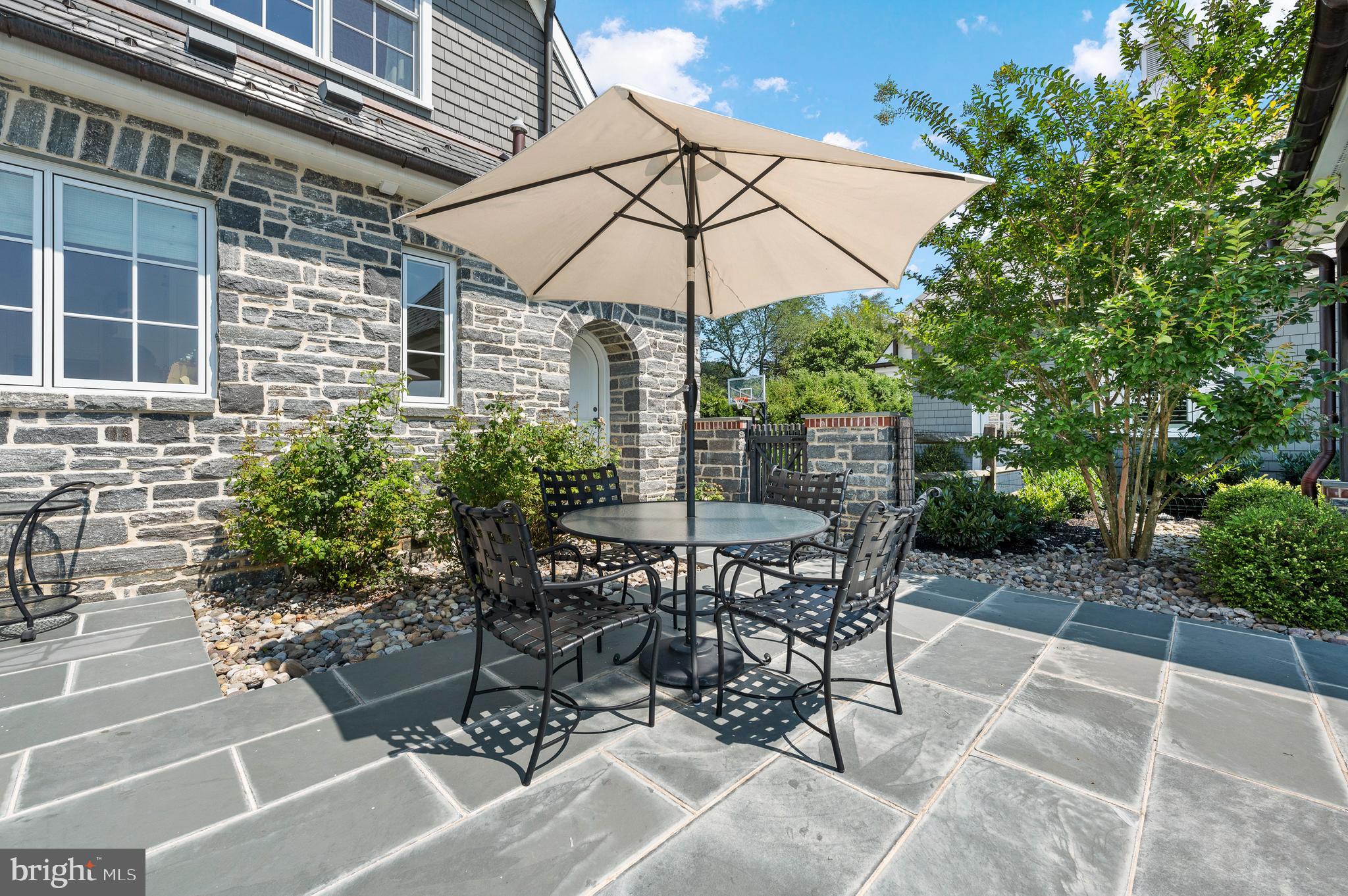 4 Ayrshire Drive Villanova, PA 19085 - Photo 87 of 96 Outdoor dining & archway to outdoor full bathroom