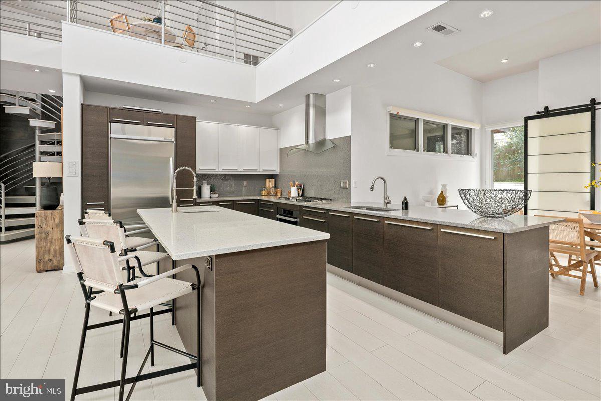 4324 Rosedale Avenue Bethesda, MD 20814 - Photo 19 of 73 Sleek modern kitchen with open design.