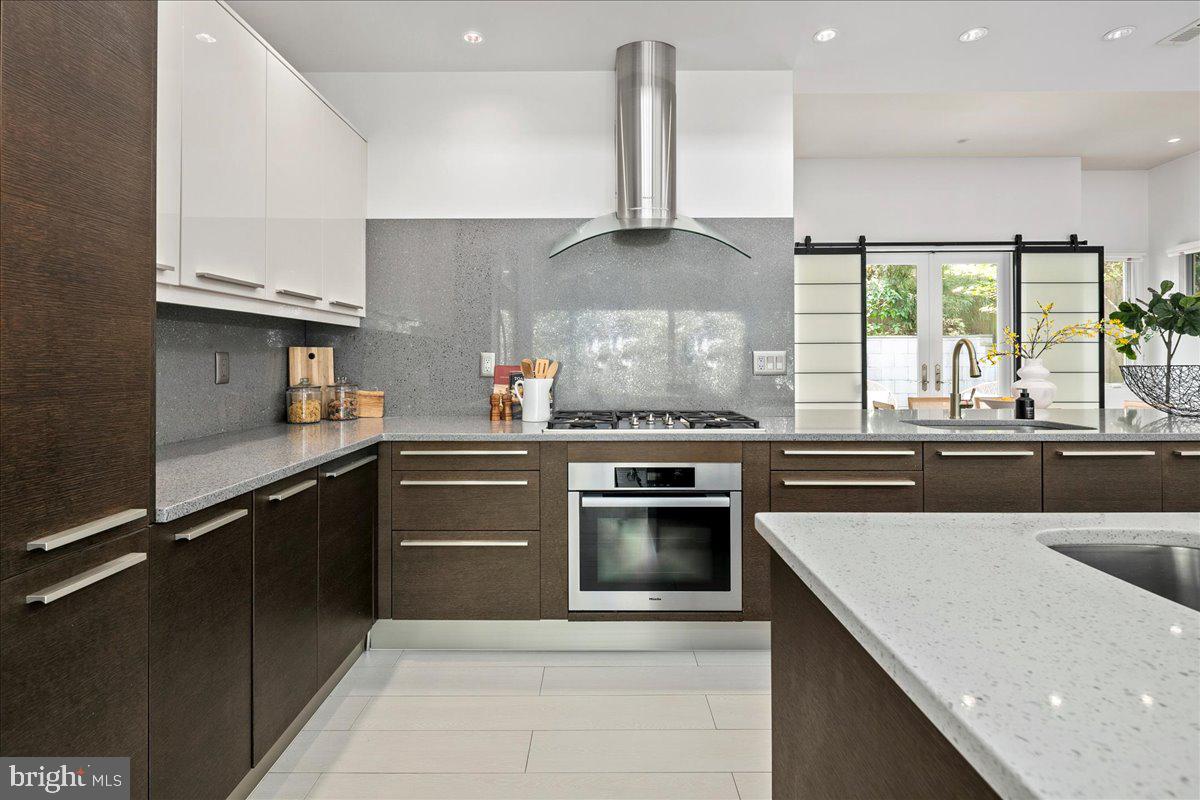 4324 Rosedale Avenue Bethesda, MD 20814 - Photo 21 of 73 Sleek modern kitchen with elegant finishes.
