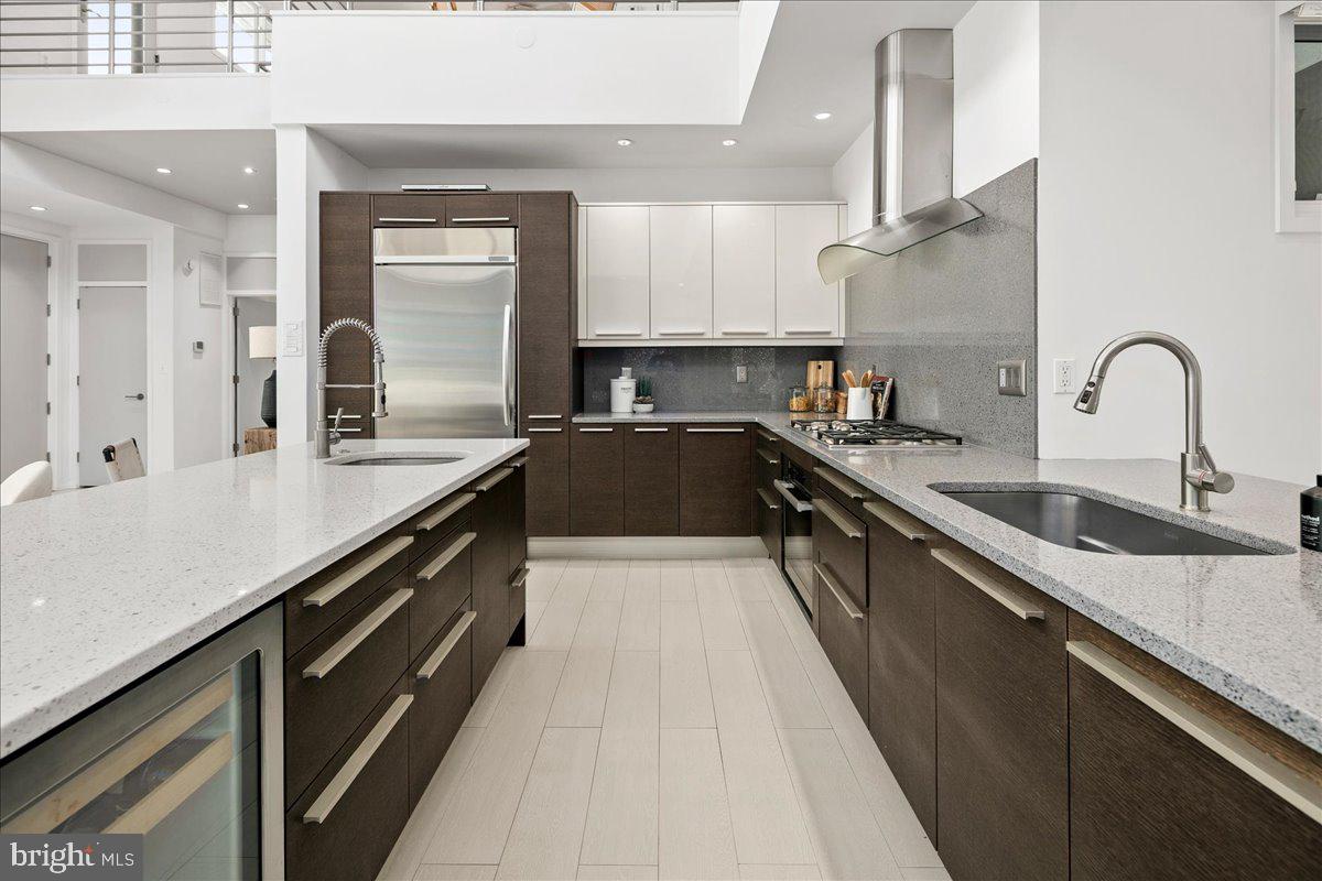 4324 Rosedale Avenue Bethesda, MD 20814 - Photo 23 of 73 Sleek modern kitchen with elegant finishes.
