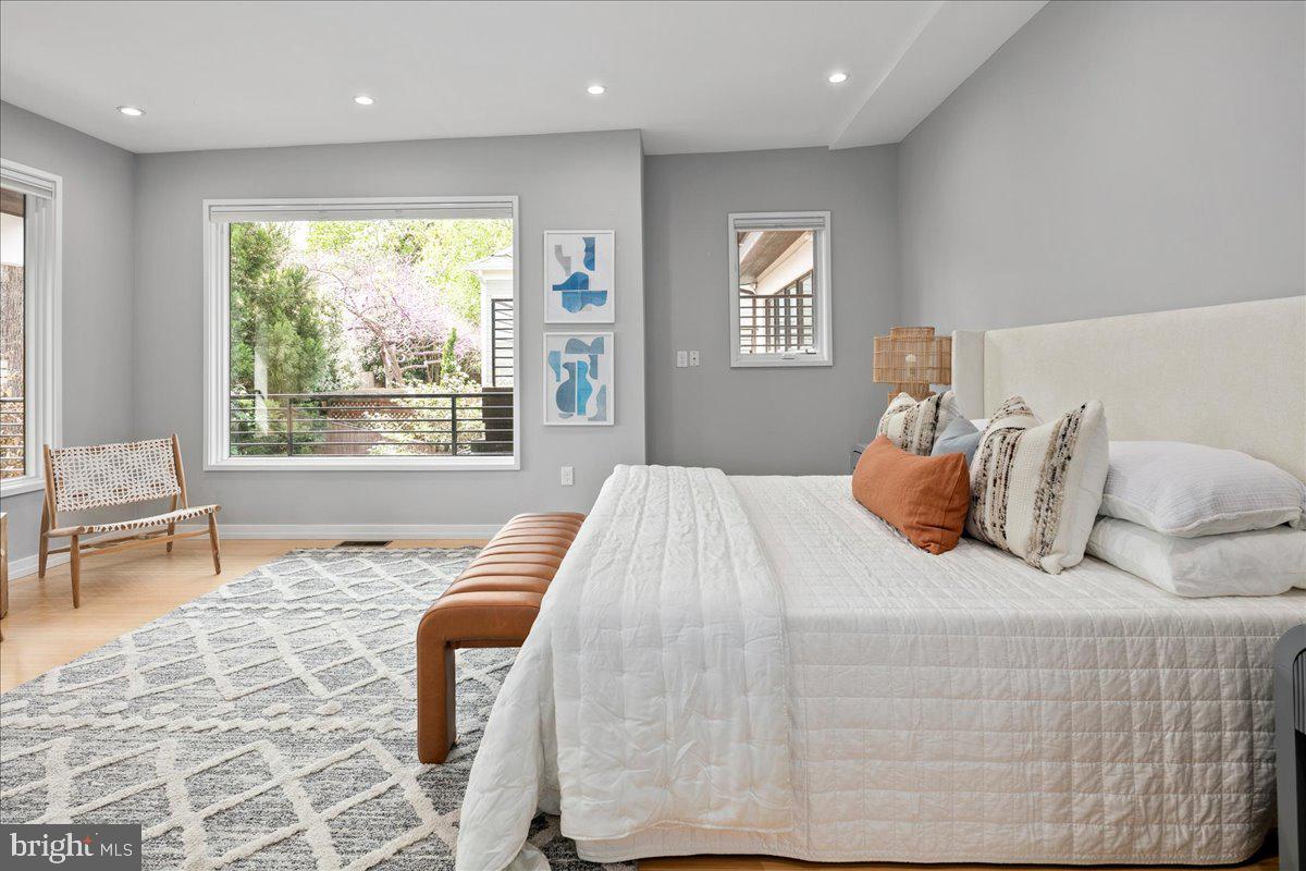 4324 Rosedale Avenue Bethesda, MD 20814 - Photo 52 of 73 Serene bedroom with nature views.