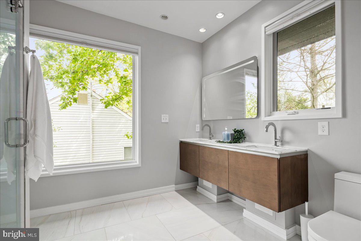 4324 Rosedale Avenue Bethesda, MD 20814 - Photo 56 of 73 Bright and airy modern bathroom retreat.