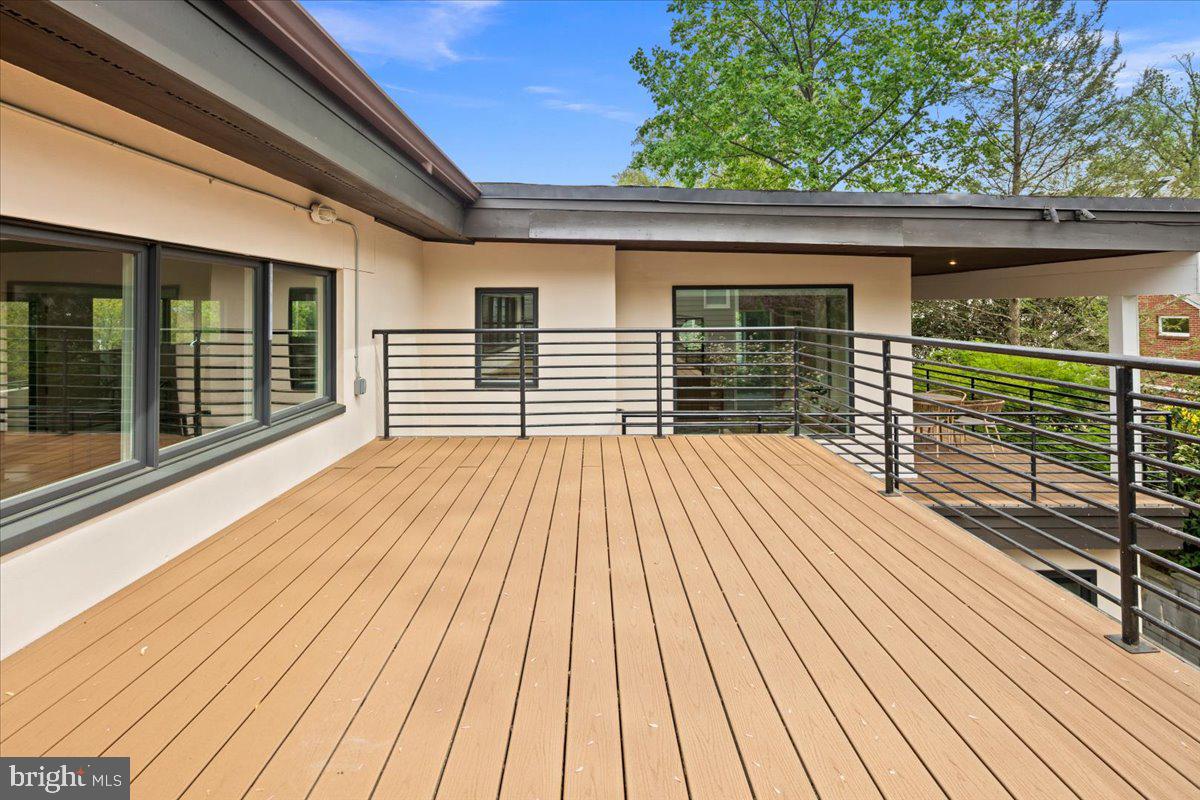 4324 Rosedale Avenue Bethesda, MD 20814 - Photo 71 of 73 Spacious deck with serene views.