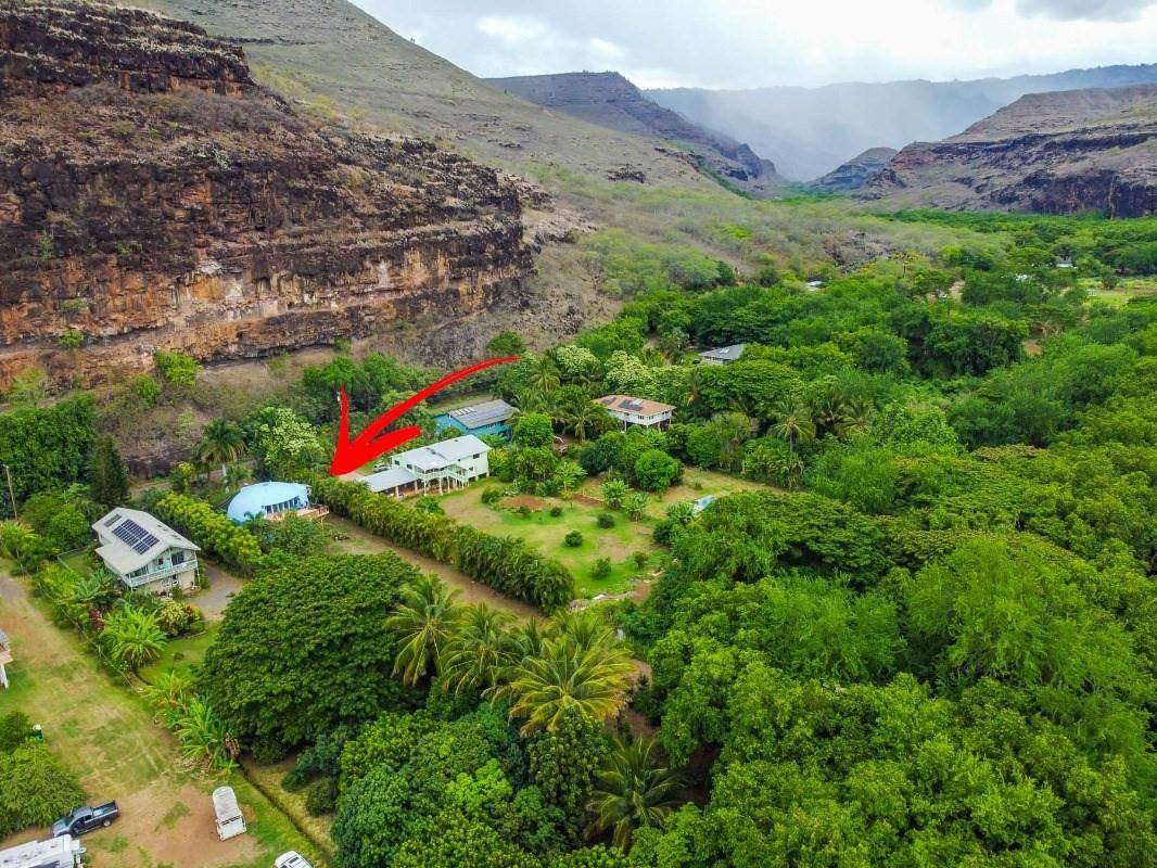 5390 Menehune Road Waimea, HI 96796 - Photo 16 of 22 a view of a lush green hillside and a houses