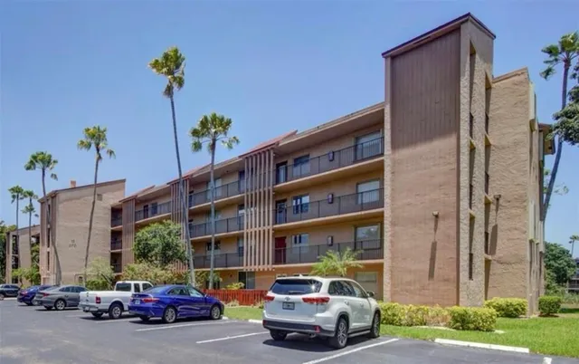 a car parked in front of a building