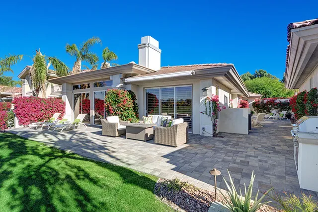 a view of a house with patio