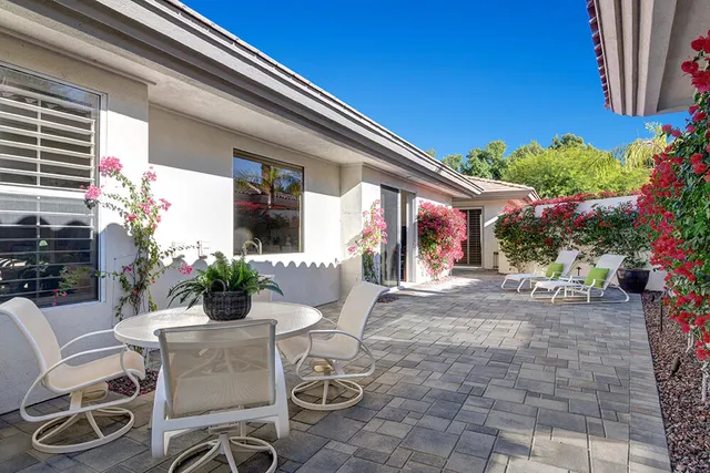 a view of a house with patio