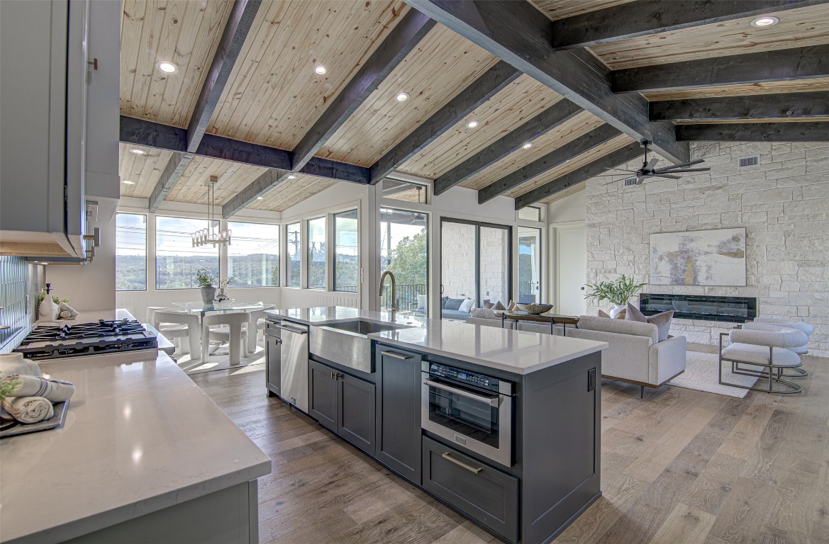 19543 Lakehurst Loop Spicewood, TX 78669 - Photo 6 of 23 a kitchen with lots of counter top space