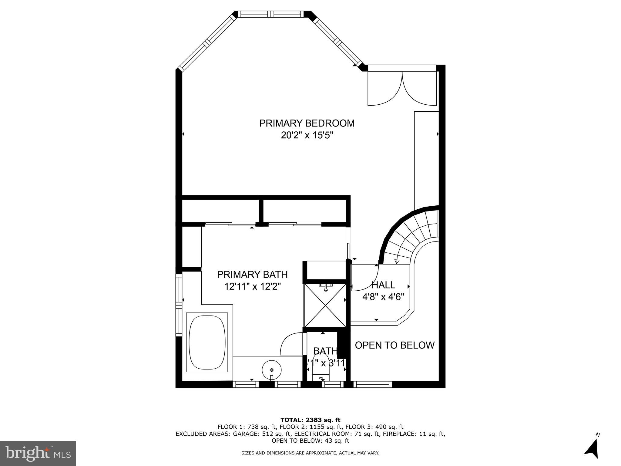 2930 Edgewater Drive Edgewater, MD 21037 - Photo 119 of 120 Upper Level Floor Plan