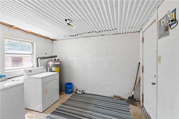 a room with storage and utility