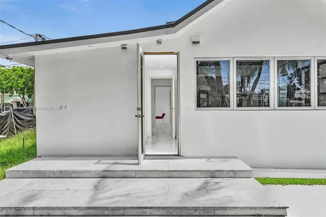 a view of a door front of a house