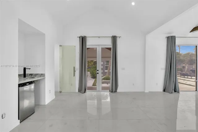 a front view of a house with entryway