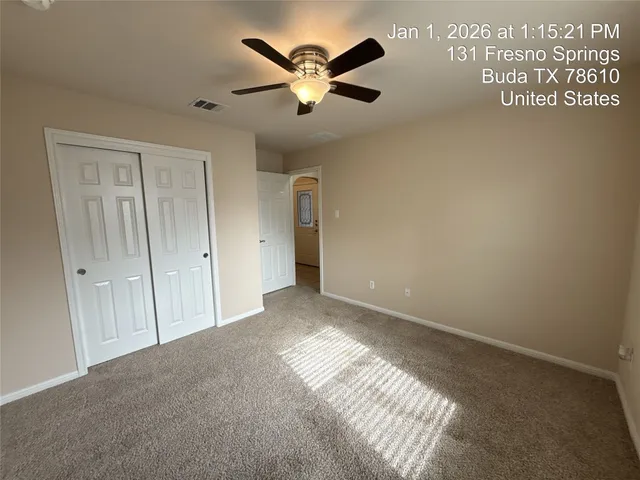 a view of an empty room