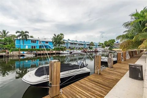 a view of a lake with sitting area
