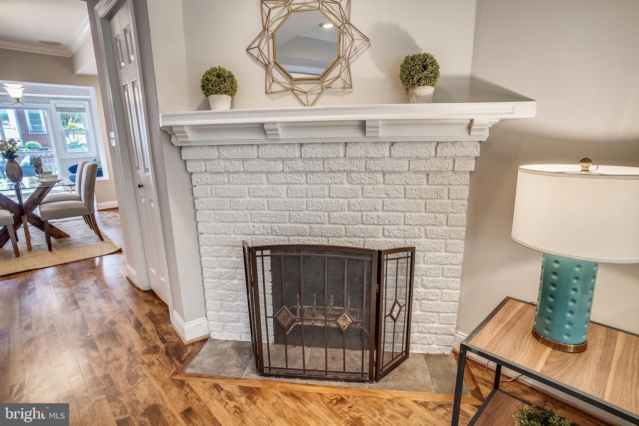 1462 Spring Road Northwest Washington, DC 20010 - Photo 11 of 61 Woodburning Brick Fireplace
