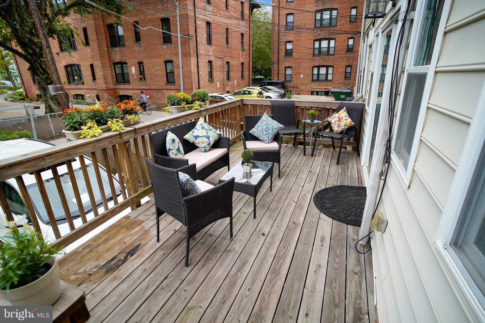 1462 Spring Road Northwest Washington, DC 20010 - Photo 24 of 61 Beautiful Deck with Patio and Parking Below
