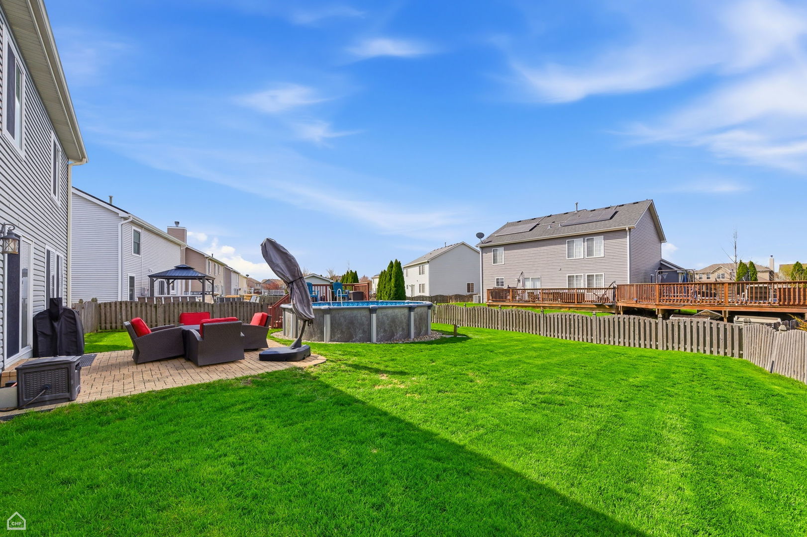 617 Brita Trail Minooka, IL 60447 - Photo 28 of 34 a view of a house with a back yard