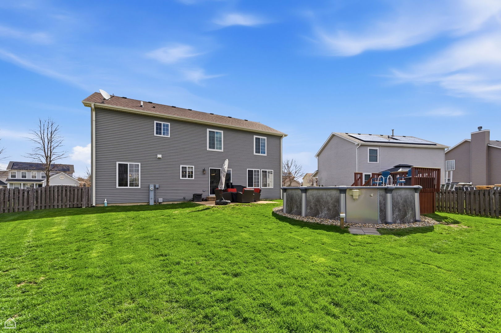 617 Brita Trail Minooka, IL 60447 - Photo 29 of 34 a view of a house with a back yard