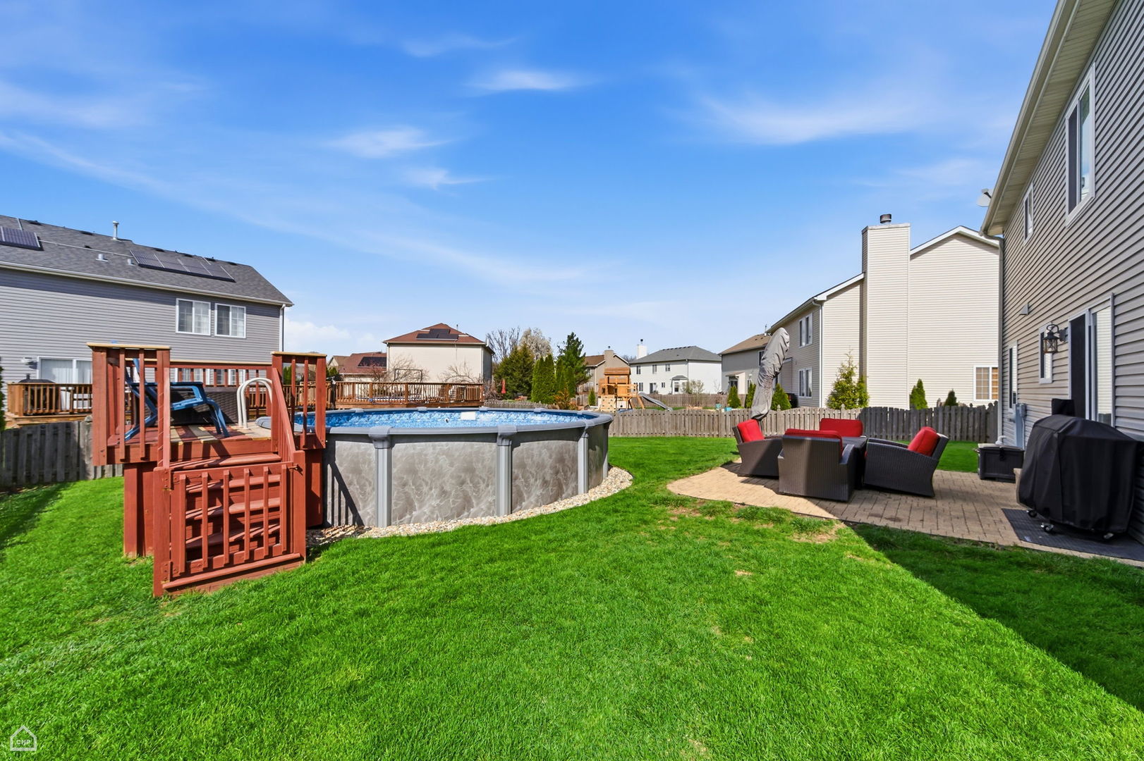 617 Brita Trail Minooka, IL 60447 - Photo 30 of 34 a view of outdoor space yard deck and patio