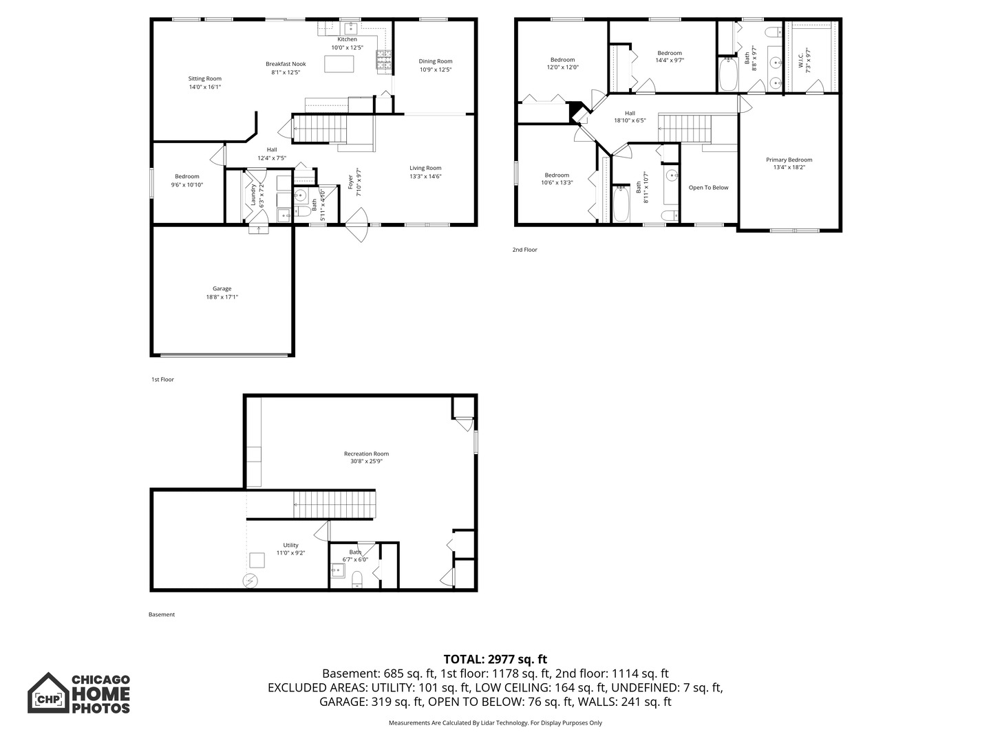 617 Brita Trail Minooka, IL 60447 - Photo 34 of 34 a black and white photo of a living room