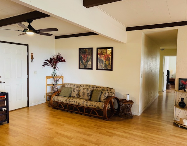 78-6745 Walua Road Kailua-Kona, HI 96740 - Photo 2 of 23 a living room with furniture and a wooden floor