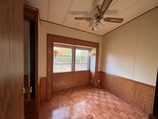 a view of hallway with stairs