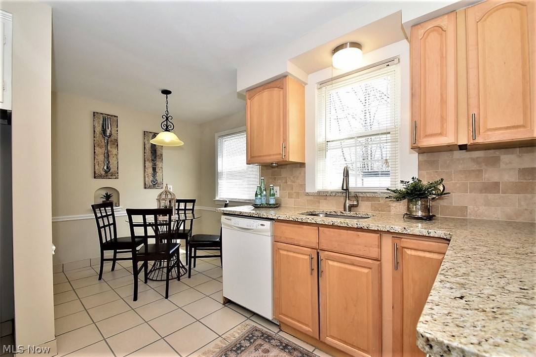 2235 Barrington Road Cleveland, OH 44118 - Photo 9 of 15 ANOTHER VIEW OF THE KITCHEN AND STUNNING GRANITE COUNTERS