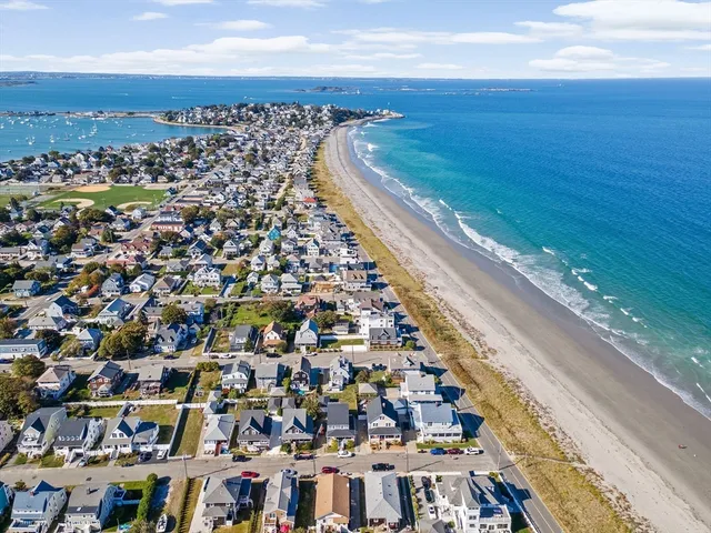 a view of city with ocean view