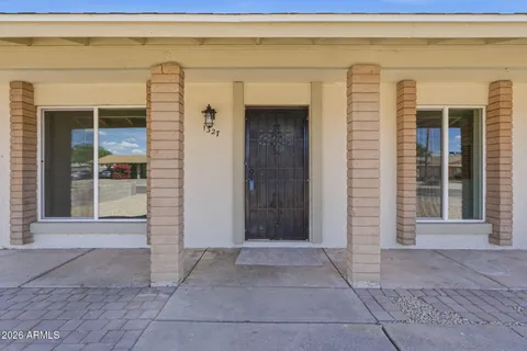 a view of front door of house