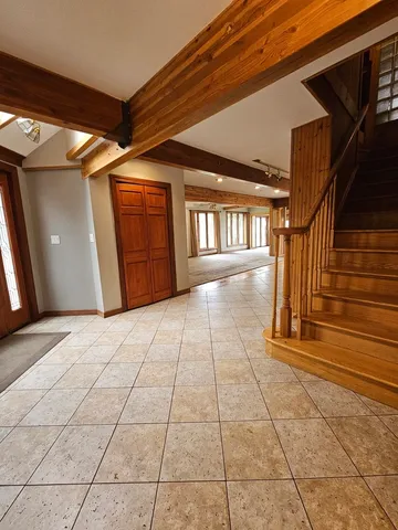 a view of an entryway of a house