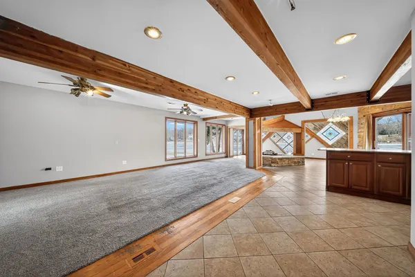 a view of an empty room