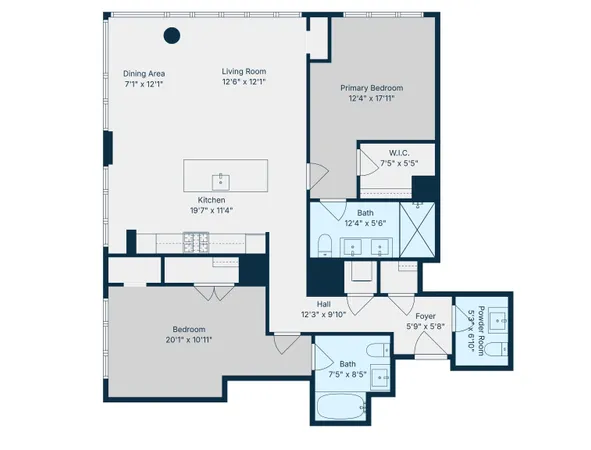 $1,498,888 | 75 Park Lane South, Unit 1007, Jersey City, NJ 07310