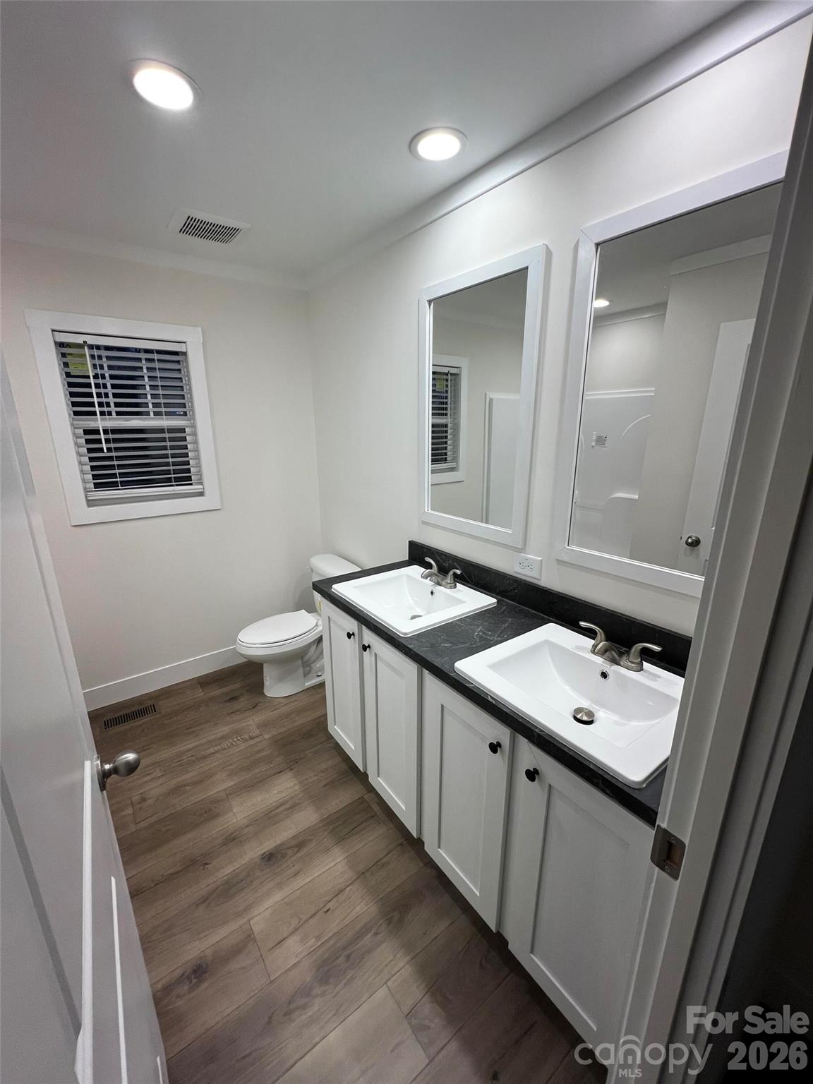 111 Overcash Road Troutman, NC 28166 - Photo 16 of 19 a bathroom with a sink a toilet and mirror