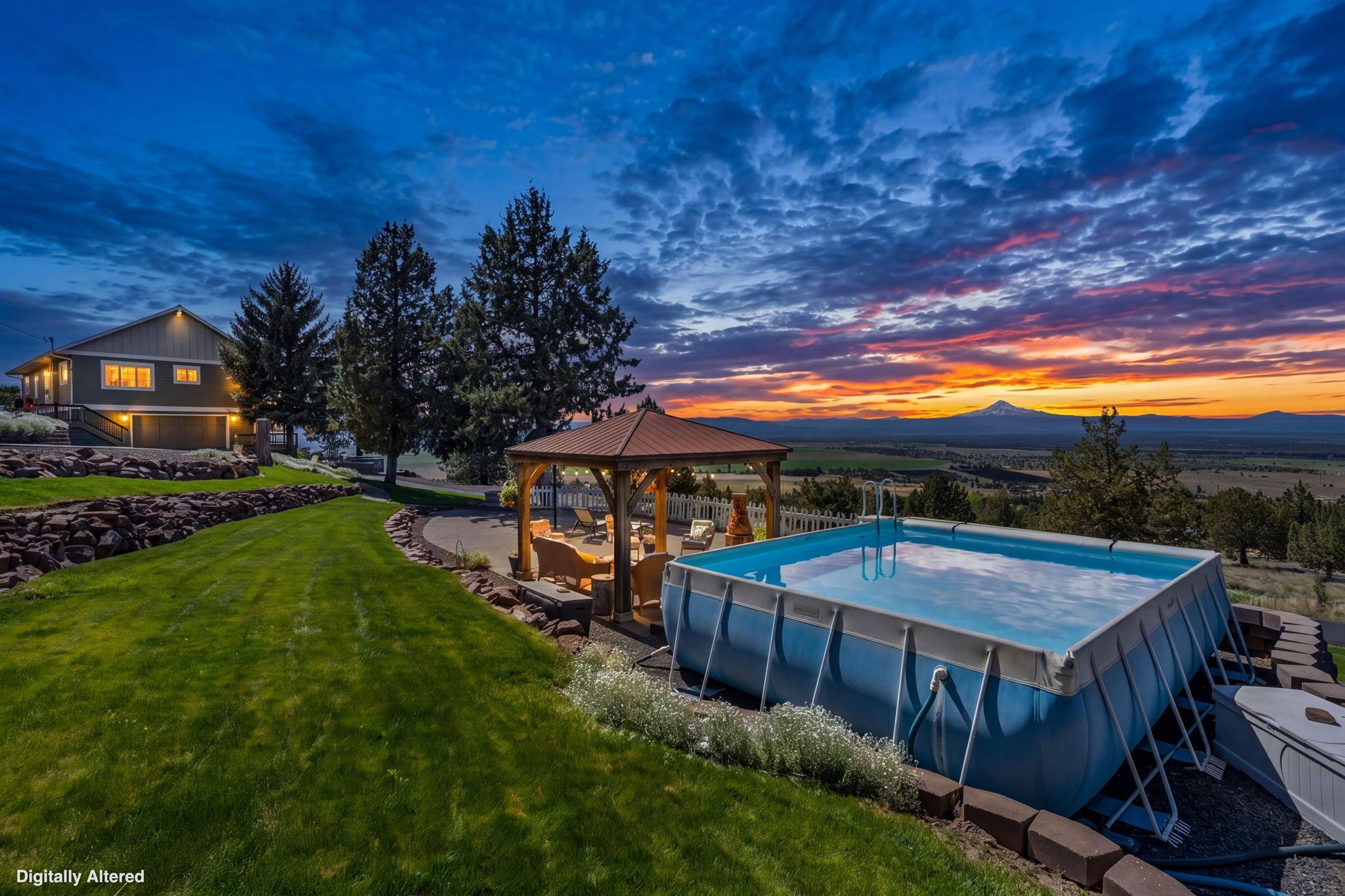10875 Southwest Mintken Lane Culver, OR 97734 - Photo 33 of 43 a view of a backyard with a patio and a yard