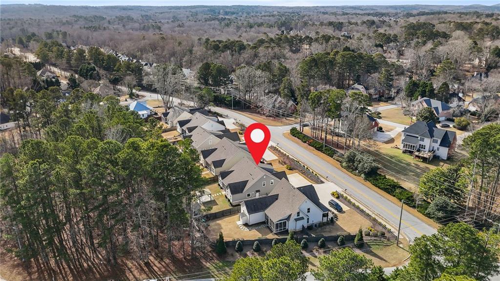 265 Holland Road Powder Springs, GA 30127 - Photo 27 of 27 an aerial view of house with outdoor space