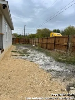 a backyard of a house