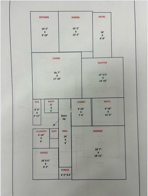 518 Crete Street Dallas, TX 75203 - Photo 26 of 27 View of downstairs floor plan / room layout