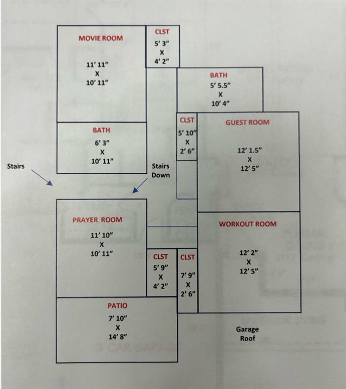 518 Crete Street Dallas, TX 75203 - Photo 27 of 27 View of upstairs floor plan