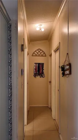 a view of a hallway with a elevator