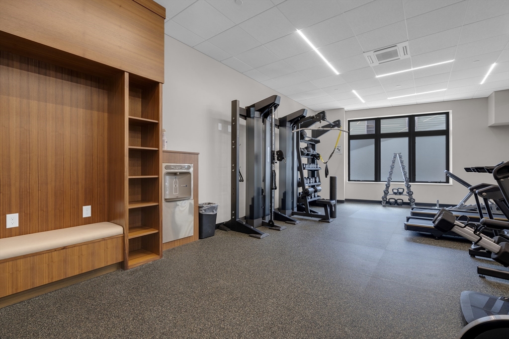 70 Leo M Birmingham Parkway, Unit U307 Boston, MA 02135 - Photo 17 of 35 a view of a room with gym equipment