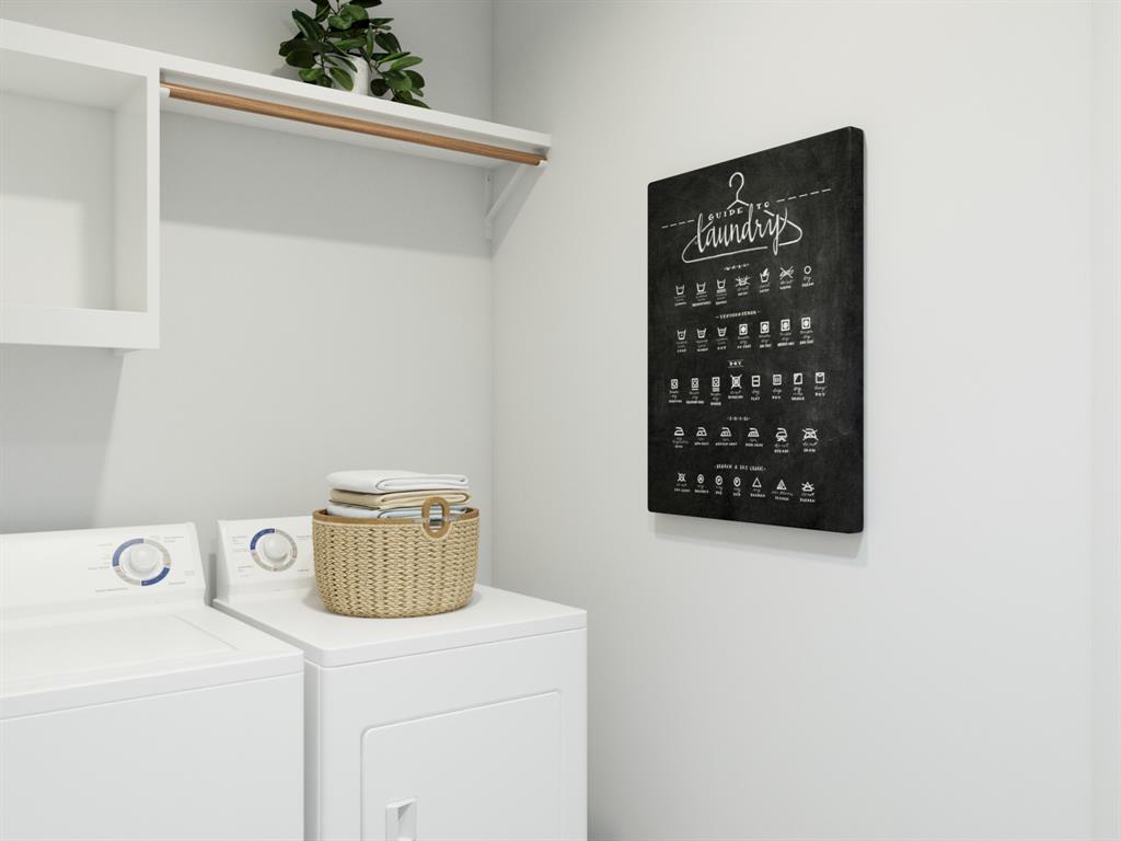 1009 Wind Drift Way Fort Worth, TX 76131 - Photo 31 of 40 a utility room with dryer and washer