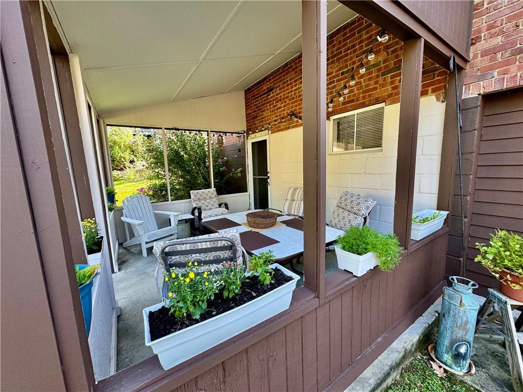213 Logan Road Bethel Park, PA 15102 - Photo 39 of 47 a view of balcony with furniture and garden