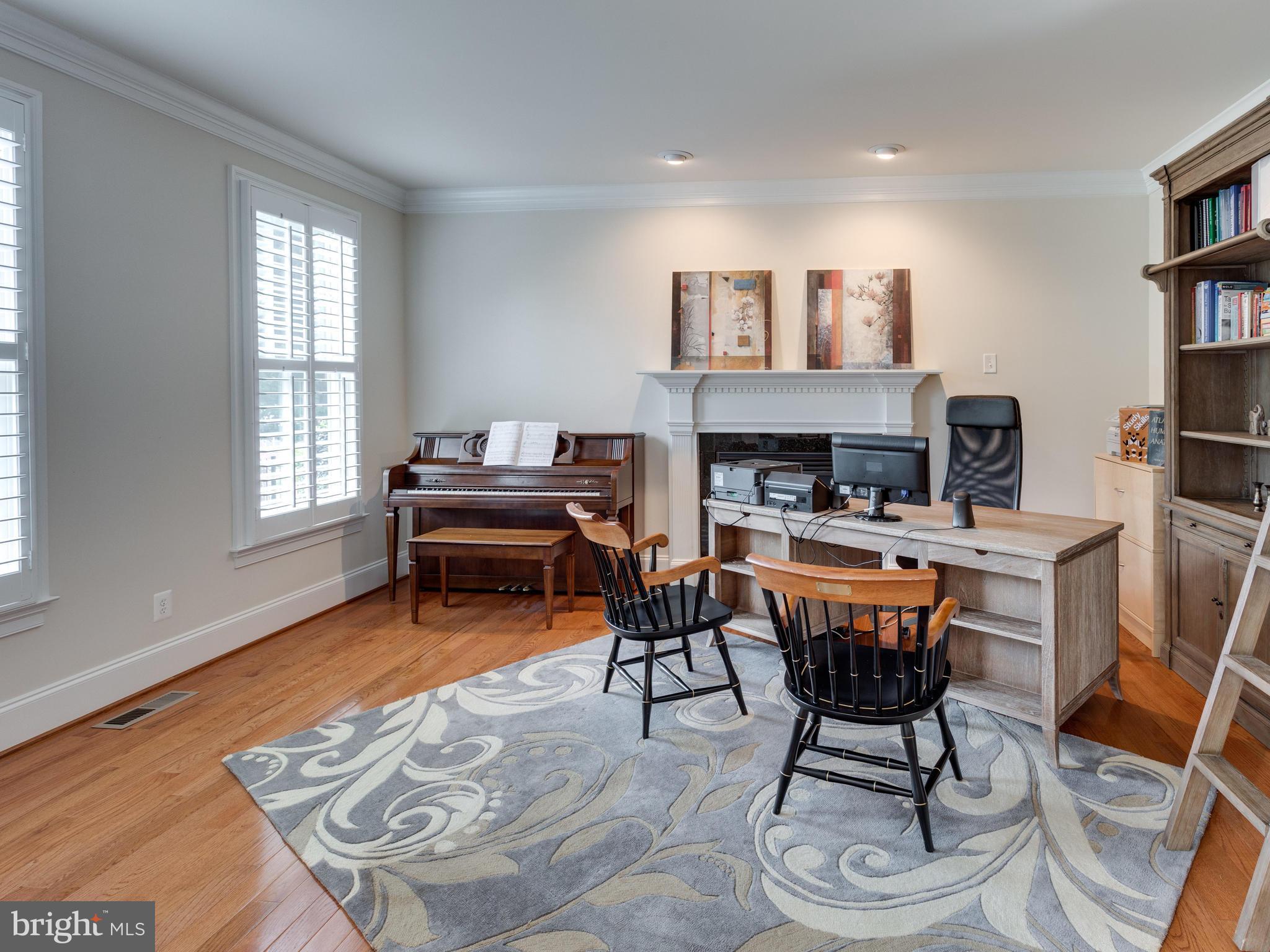 604 Beulah Road Vienna, VA 22180 - Photo 3 of 30 Main Level Study with Built-Ins