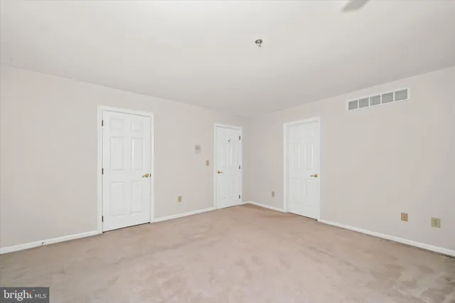 a view of an empty room