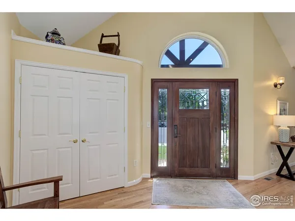 a view of front door