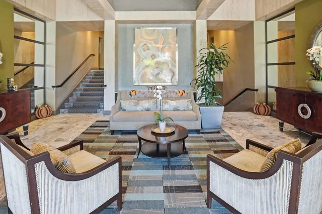 a view of a city and lake